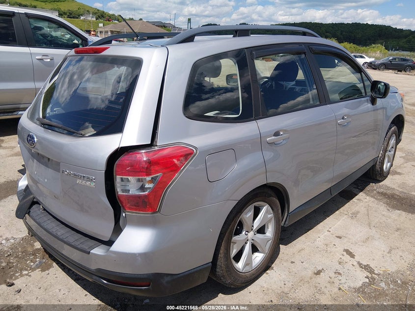 2015 Subaru Forester VIN JF2SJABC1FH821476 IAAI salvage auction — LEFT FRONT, Salvage (West Virginia), sold $1,500 on 2026-07-16 (photo 4)