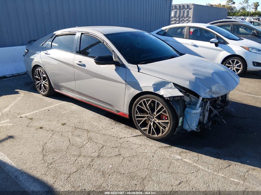 2022 Hyundai Elantra n VIN KMHLW4AK8NU003419 IAAI salvage auction — FRONT END, Salvage Title, sold $4,550 on 2026-07-06 (photo 1)