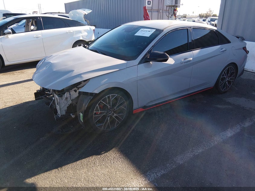 2022 Hyundai Elantra n VIN KMHLW4AK8NU003419 IAAI salvage auction — FRONT END, Salvage Title, sold $4,550 on 2026-07-06 (photo 2)