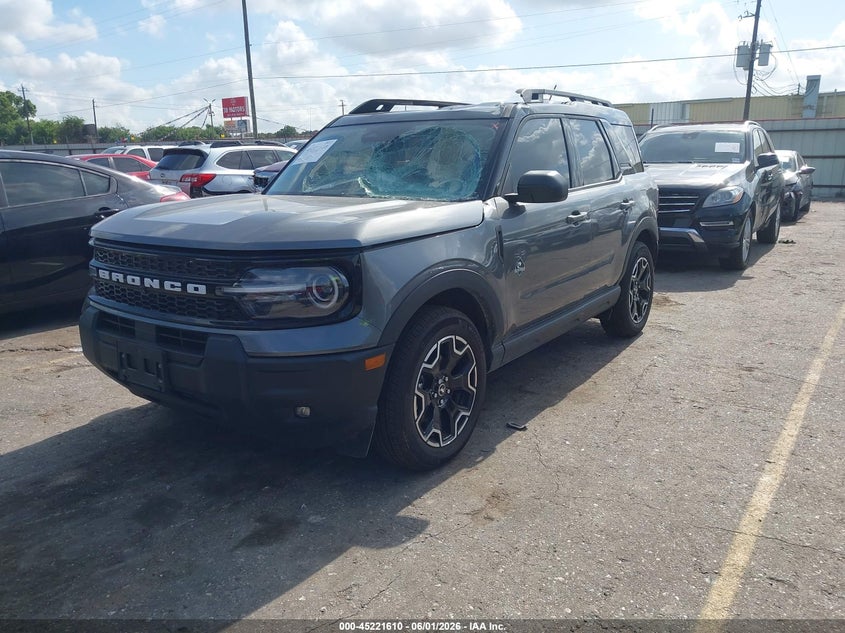 2025 Ford Bronco sport VIN 3FMCR9CN1SRF26957 IAAI salvage auction — ROOF, Salvage Title, sold $9,600 on 2026-07-24 (photo 2)