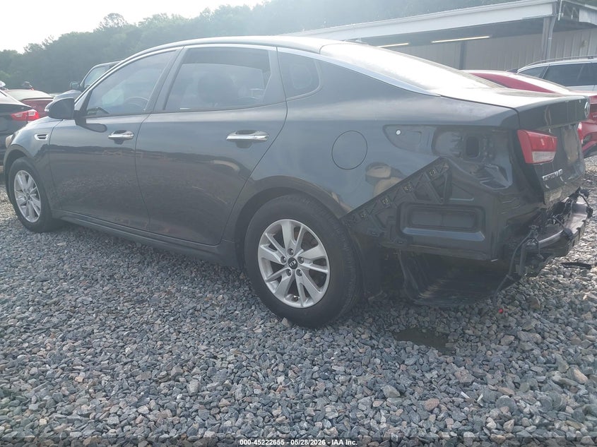 2016 Kia Optima VIN 5XXGT4L35GG024774 IAAI salvage auction — REAR END, Salvage Title, sold $1,100 on 2026-07-20 (photo 3)