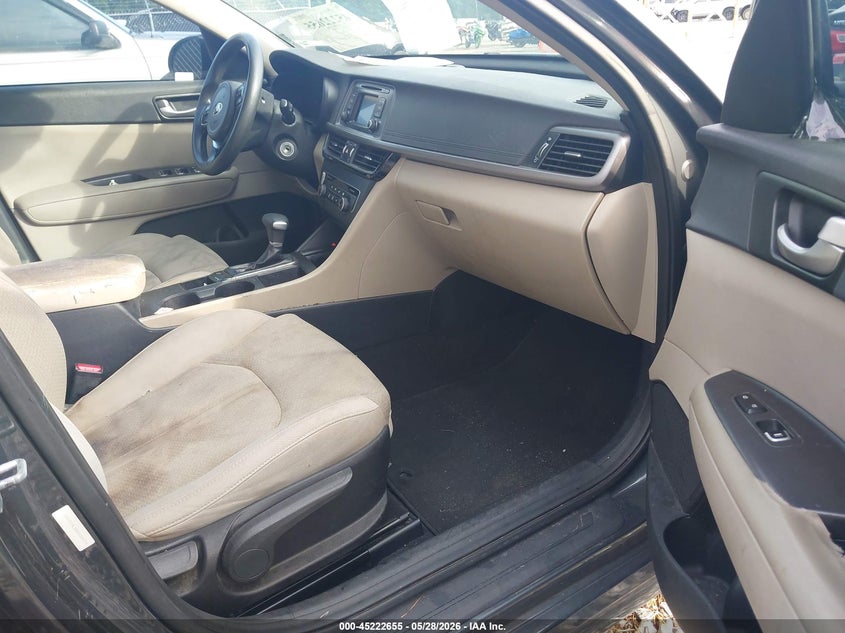 2016 Kia Optima VIN 5XXGT4L35GG024774 IAAI salvage auction — REAR END, Salvage Title, sold $1,100 on 2026-07-20 (photo 5)