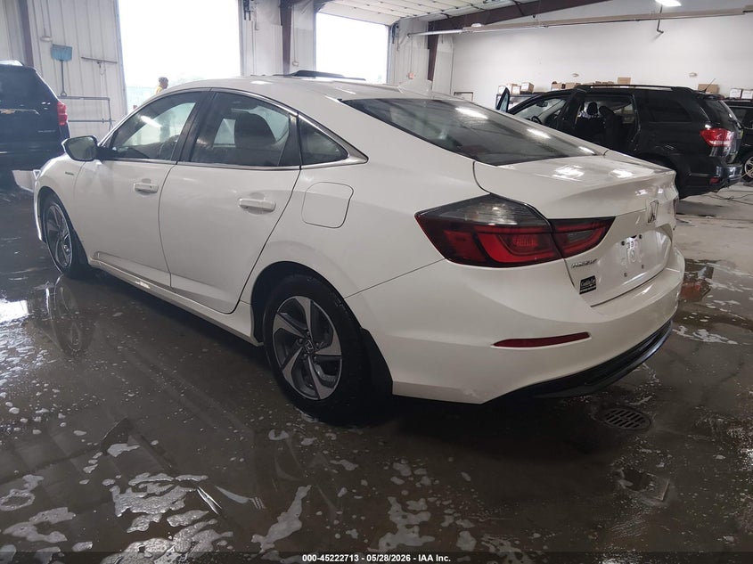 2019 Honda Insight VIN 19XZE4F51KE017824 IAAI salvage auction — HAIL, Salvage (Kansas), sold $8,250 on 2026-07-31 (photo 3)