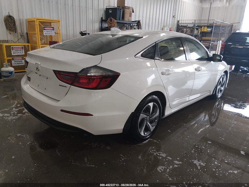 2019 Honda Insight VIN 19XZE4F51KE017824 IAAI salvage auction — HAIL, Salvage (Kansas), sold $8,250 on 2026-07-31 (photo 4)