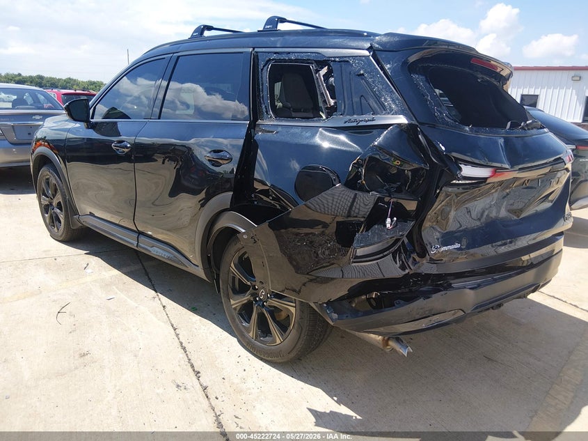 2026 Infiniti Qx60 VIN 5N1AL1HU5TC333141 IAAI salvage auction — REAR END, Salvage (Missouri), sold $18,225 on 2026-07-13 (photo 3)