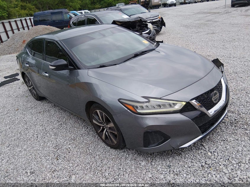 2019 Nissan Maxima VIN 1N4AA6AV1KT360853 IAAI salvage auction — LEFT SIDE, Salvage Title, sold $950 on 2026-07-09 (photo 1)