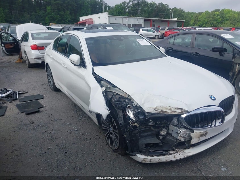 2019 BMW 5er VIN WBAJE5C59KWW40425 IAAI salvage auction — FRONT END, Salvage (Georgia), sold $6,300 on 2026-07-28 (photo 1)