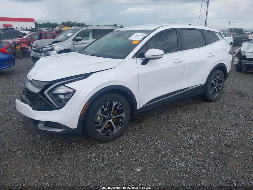 2023 Kia Sportage VIN 5XYK33AF1PG114579 IAAI salvage auction — FRONT END, Salvage Title, sold $7,250 on 2026-07-15 (photo 2)