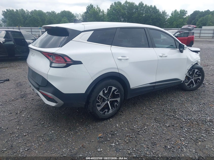 2023 Kia Sportage VIN 5XYK33AF1PG114579 IAAI salvage auction — FRONT END, Salvage Title, sold $7,250 on 2026-07-15 (photo 4)