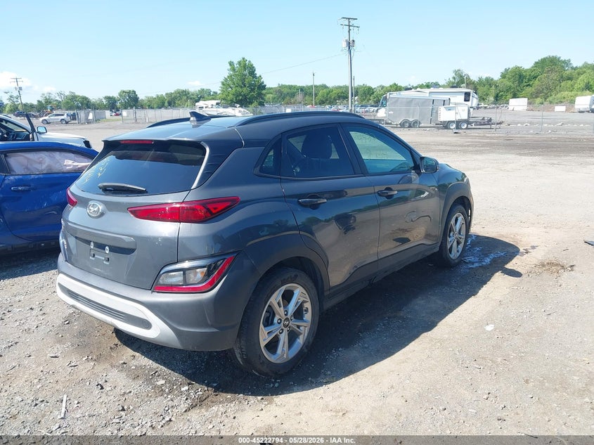 2023 Hyundai Kona VIN KM8K62AB0PU060488 IAAI salvage auction — LEFT REAR, Salvage Title, sold $5,050 on 2026-07-21 (photo 4)