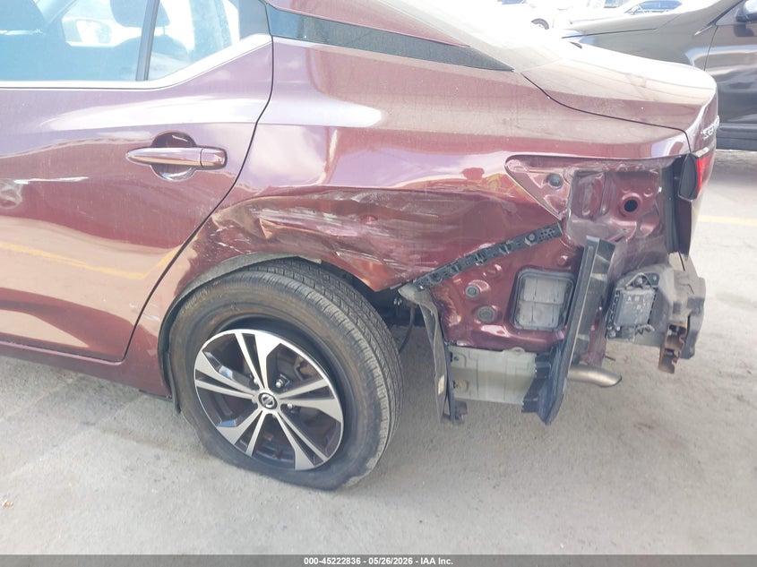 2020 Nissan Sentra VIN 3N1AB8CV3LY288100 IAAI salvage auction — LEFT REAR, Salvage Title, sold $2,800 on 2026-07-25 (photo 6)