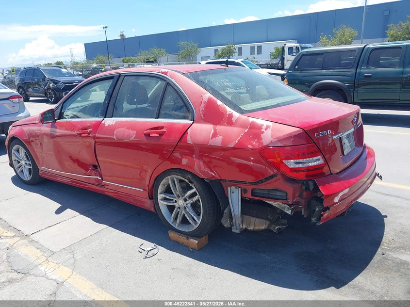 2014 Mercedes-benz C-klasse VIN WDDGF4HB9EG155757 IAAI salvage auction — LEFT REAR, Salvage Title, sold $1,100 on 2026-07-06 (photo 6)