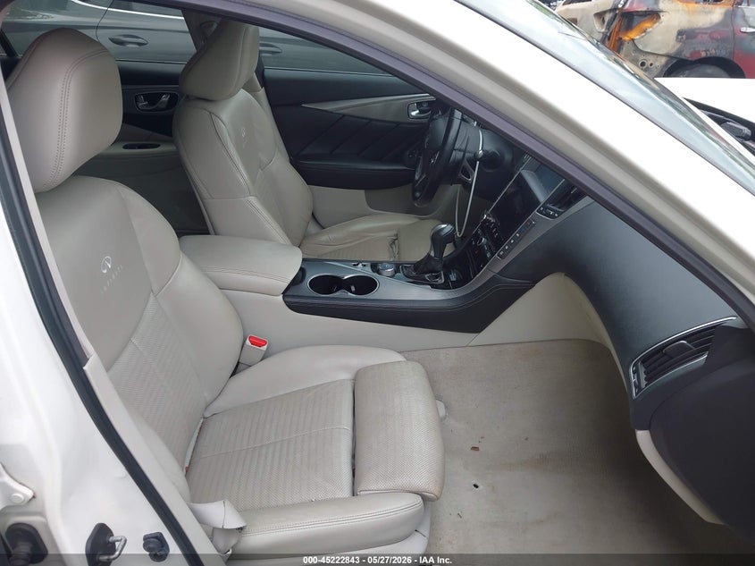 2014 Infiniti Q50 VIN JN1BV7AR4EM685641 IAAI salvage auction — LEFT FRONT, Salvage - Greater Than 75% (Maryland), sold $425 on 2026-07-28 (photo 5)