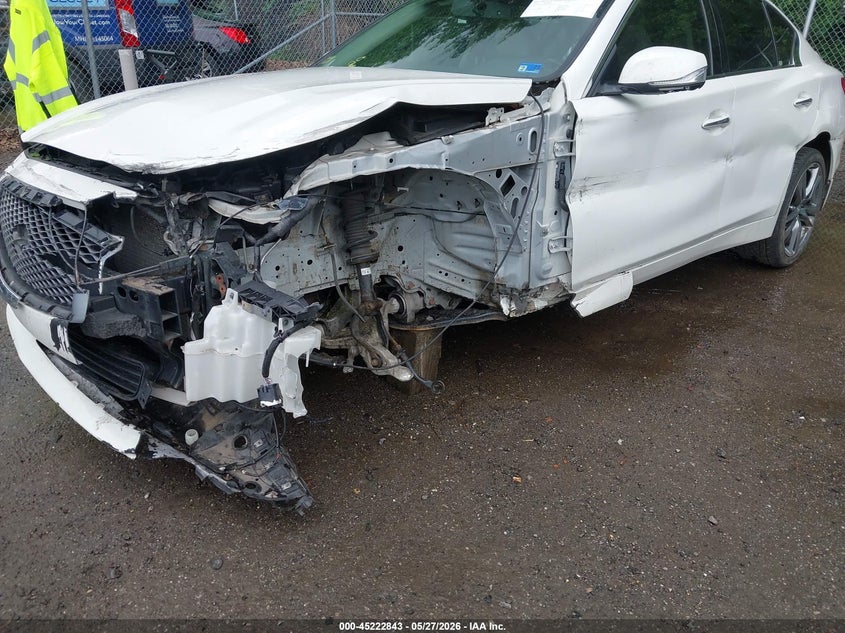 2014 Infiniti Q50 VIN JN1BV7AR4EM685641 IAAI salvage auction — LEFT FRONT, Salvage - Greater Than 75% (Maryland), sold $425 on 2026-07-28 (photo 6)