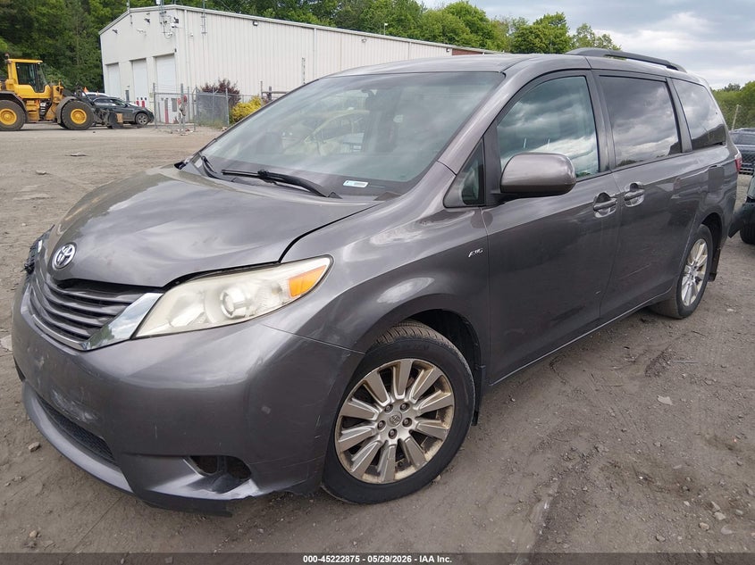 2016 Toyota Sienna VIN 5TDJK3DC6GS135754 IAAI salvage auction — RIGHT FRONT, Salvage (Massachusetts), sold $1,450 on 2026-07-21 (photo 2)