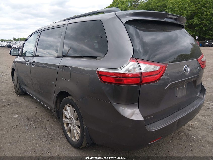 2016 Toyota Sienna VIN 5TDJK3DC6GS135754 IAAI salvage auction — RIGHT FRONT, Salvage (Massachusetts), sold $1,450 on 2026-07-21 (photo 3)