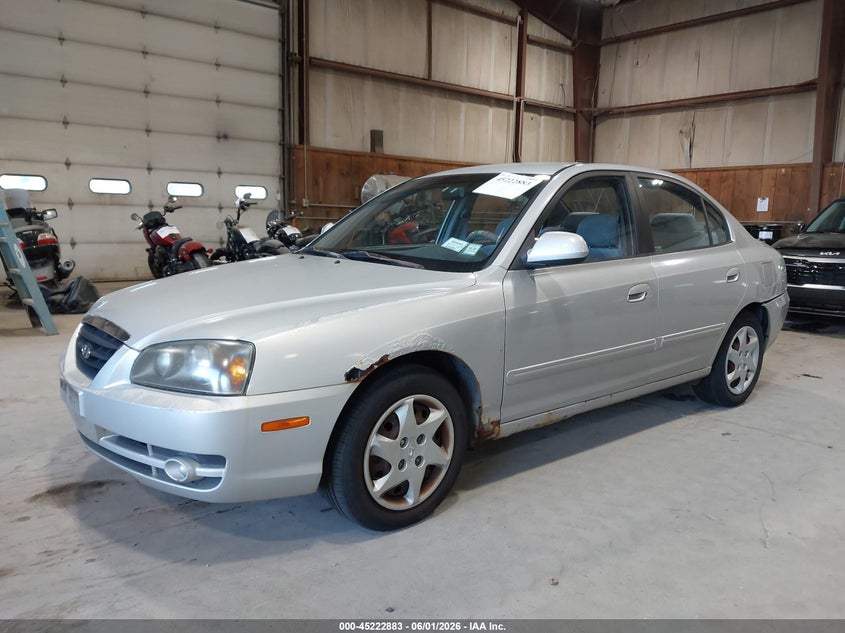 2006 Hyundai Elantra VIN KMHDN46D26U373204 IAAI salvage auction — LEFT FRONT, Clear (New York), sold $400 on 2026-07-08 (photo 2)