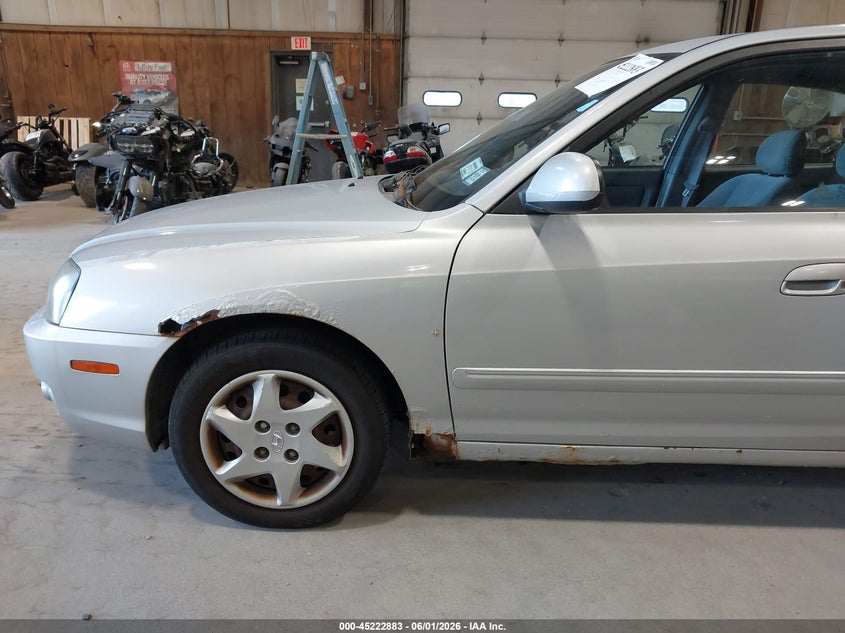 2006 Hyundai Elantra VIN KMHDN46D26U373204 IAAI salvage auction — LEFT FRONT, Clear (New York), sold $400 on 2026-07-08 (photo 6)