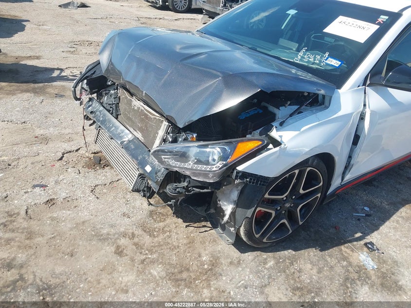 2022 Hyundai Veloster VIN KMHT36AH8NU014137 IAAI salvage auction — FRONT END, Salvage (Texas), sold $1,250 on 2026-07-29 (photo 6)