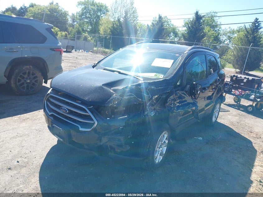 2021 Ford Ecosport VIN MAJ6S3GL8MC436868 IAAI salvage auction — FRONT END, Salvage Title, sold $625 on 2026-07-14 (photo 2)