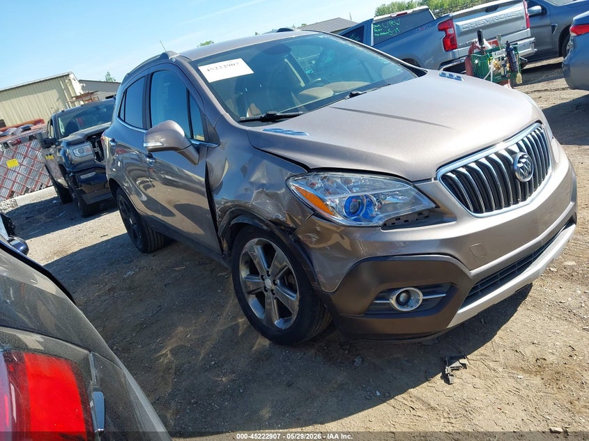 2014 Buick Encore VIN KL4CJCSB7EB532104 IAAI salvage auction — RIGHT FRONT, Salvage Title, sold $1,350 on 2026-07-23 (photo 1)