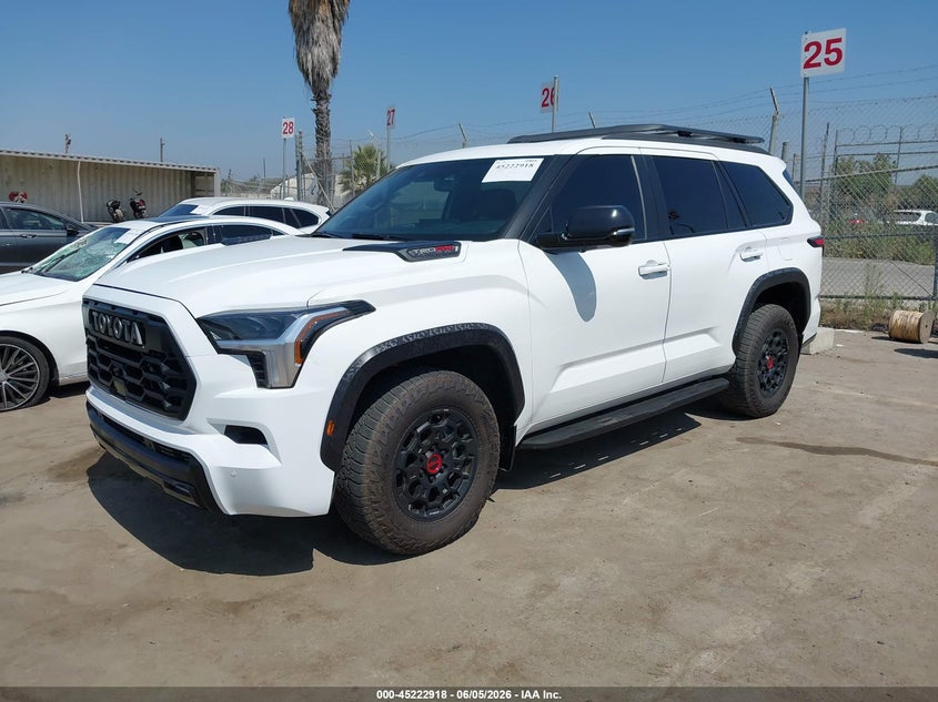 2024 Toyota Sequoia VIN 7SVAAABA7RX038557 IAAI salvage auction — FRONT END, Salvage (California), sold $46,250 on 2026-07-27 (photo 2)