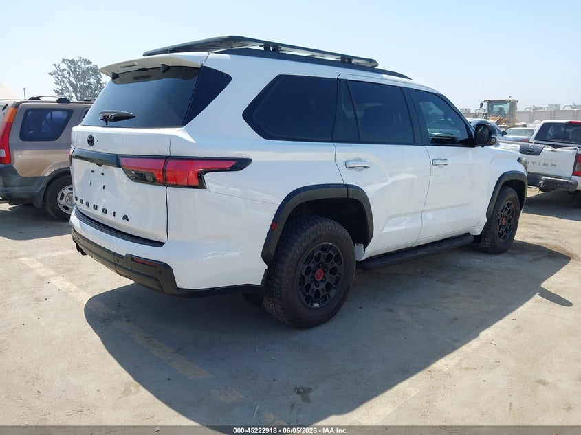 2024 Toyota Sequoia VIN 7SVAAABA7RX038557 IAAI salvage auction — FRONT END, Salvage (California), sold $46,250 on 2026-07-27 (photo 4)