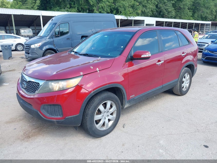 2011 Kia Sorento VIN 5XYKTCA15BG088386 IAAI salvage auction — NORMAL WEAR, Clear (Kansas), sold $750 on 2026-07-15 (photo 2)