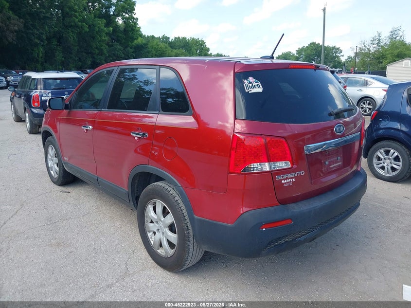 2011 Kia Sorento VIN 5XYKTCA15BG088386 IAAI salvage auction — NORMAL WEAR, Clear (Kansas), sold $750 on 2026-07-15 (photo 3)