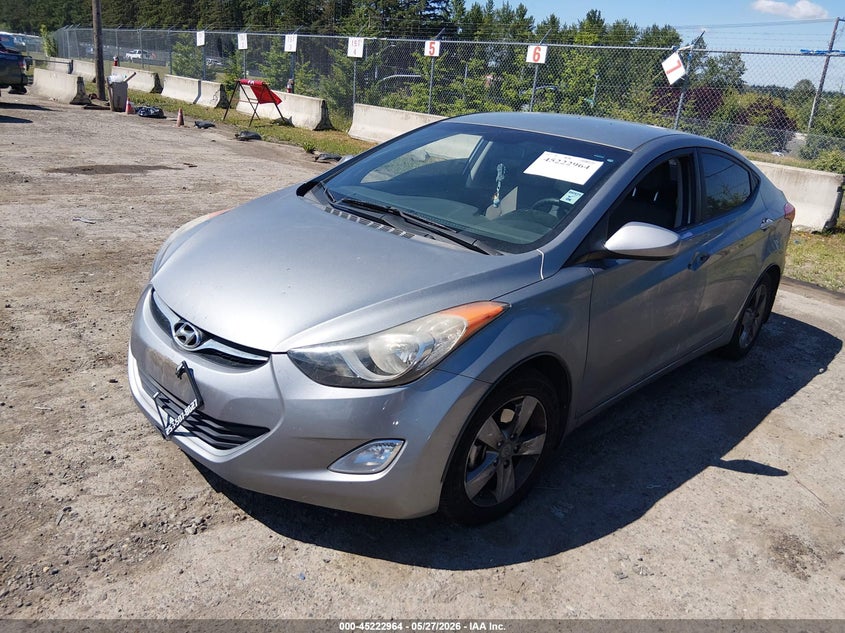 2013 Hyundai Elantra VIN KMHDH4AE1DU951197 IAAI salvage auction — THEFT, Bill Of Sale (Washington), sold $925 on 2026-07-22 (photo 2)