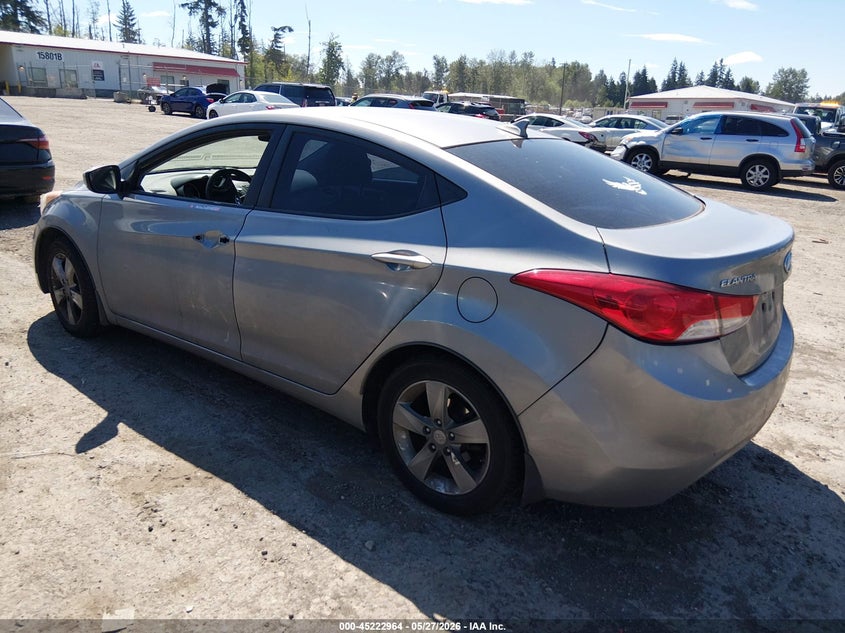 2013 Hyundai Elantra VIN KMHDH4AE1DU951197 IAAI salvage auction — THEFT, Bill Of Sale (Washington), sold $925 on 2026-07-22 (photo 3)