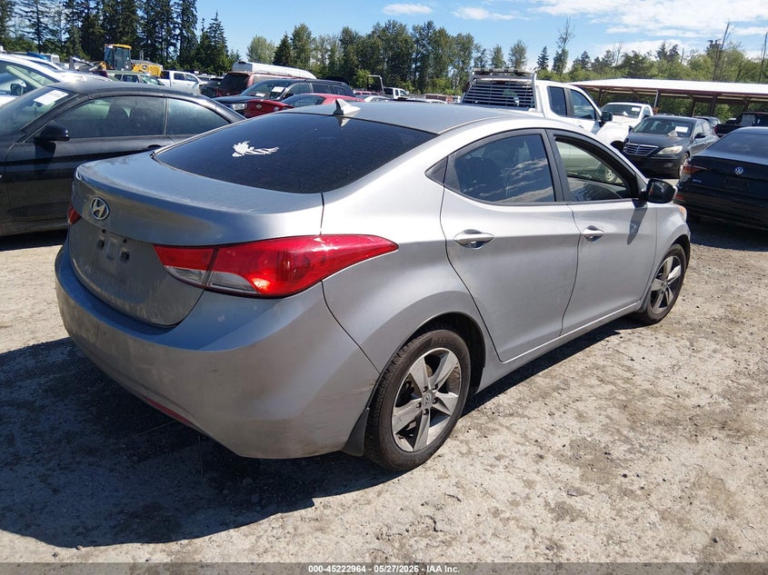 2013 Hyundai Elantra VIN KMHDH4AE1DU951197 IAAI salvage auction — THEFT, Bill Of Sale (Washington), sold $925 on 2026-07-22 (photo 4)