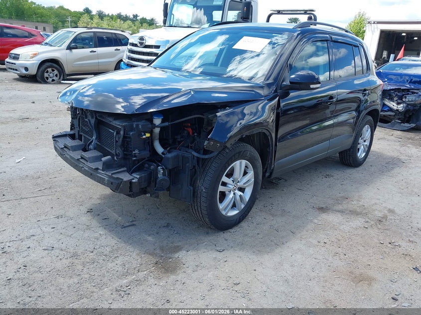 2016 Volkswagen Tiguan VIN WVGBV7AX6GW605691 IAAI salvage auction — LEFT & RIGHT, Salvage Title, sold $375 on 2026-07-29 (photo 2)