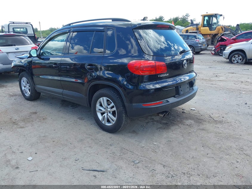 2016 Volkswagen Tiguan VIN WVGBV7AX6GW605691 IAAI salvage auction — LEFT & RIGHT, Salvage Title, sold $375 on 2026-07-29 (photo 3)