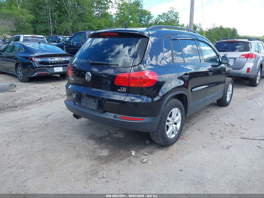 2016 Volkswagen Tiguan VIN WVGBV7AX6GW605691 IAAI salvage auction — LEFT & RIGHT, Salvage Title, sold $375 on 2026-07-29 (photo 4)