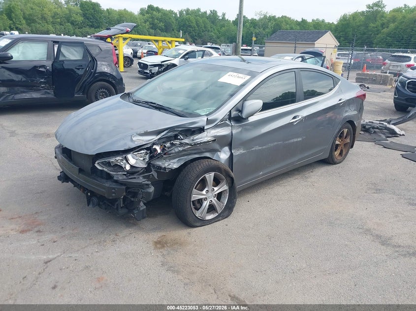 2016 Hyundai Elantra VIN KMHDH4AE7GU603909 IAAI salvage auction — FRONT END, Salvage (Connecticut), sold $950 on 2026-07-09 (photo 2)