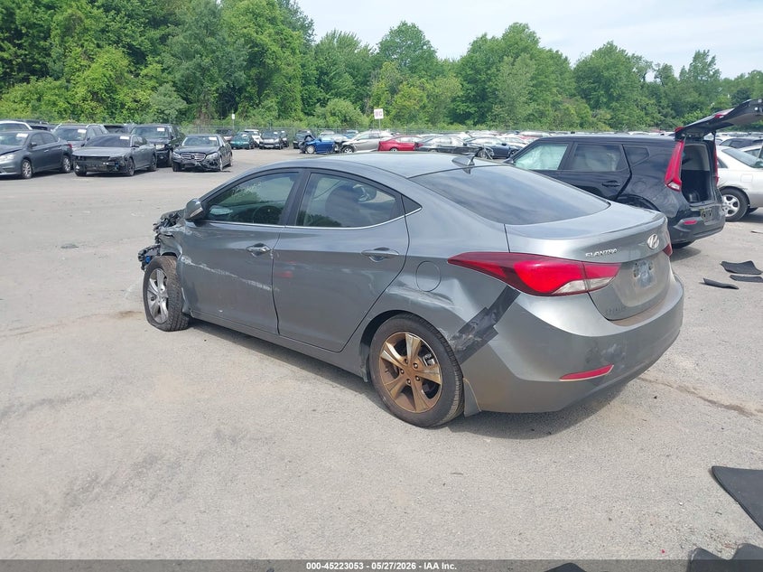 2016 Hyundai Elantra VIN KMHDH4AE7GU603909 IAAI salvage auction — FRONT END, Salvage (Connecticut), sold $950 on 2026-07-09 (photo 3)