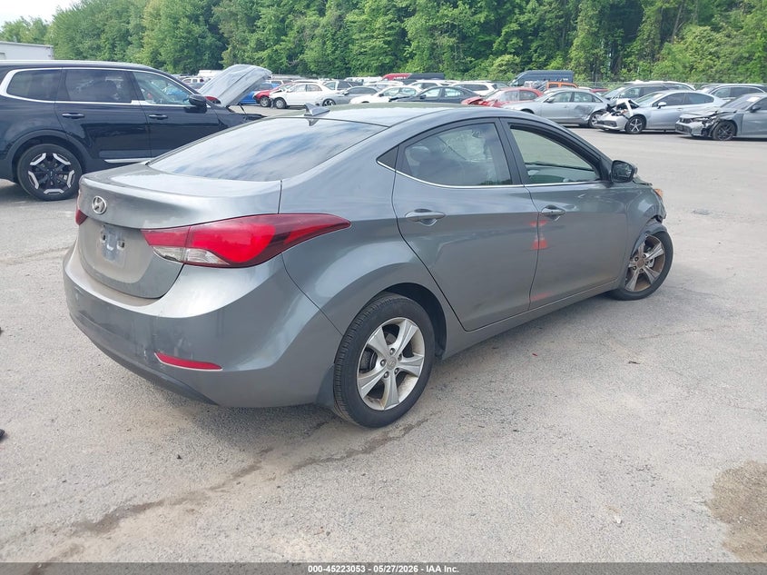 2016 Hyundai Elantra VIN KMHDH4AE7GU603909 IAAI salvage auction — FRONT END, Salvage (Connecticut), sold $950 on 2026-07-09 (photo 4)