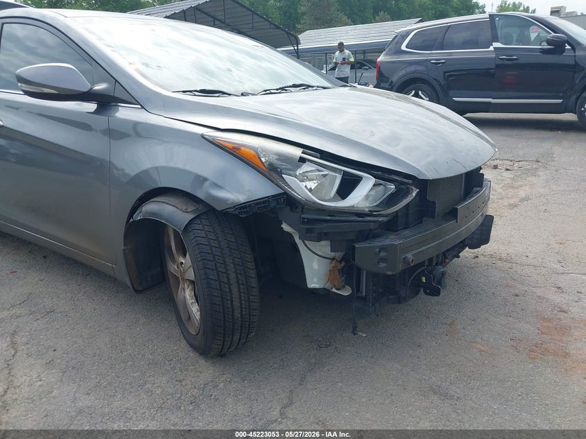 2016 Hyundai Elantra VIN KMHDH4AE7GU603909 IAAI salvage auction — FRONT END, Salvage (Connecticut), sold $950 on 2026-07-09 (photo 6)