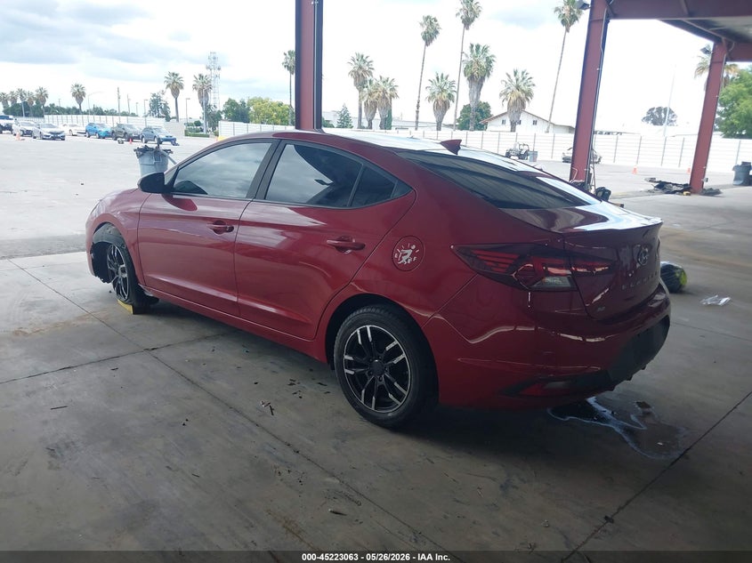 2019 Hyundai Elantra VIN KMHD74LF9KU781466 IAAI salvage auction — NORMAL WEAR, Salvage (California), sold $1,150 on 2026-07-07 (photo 3)