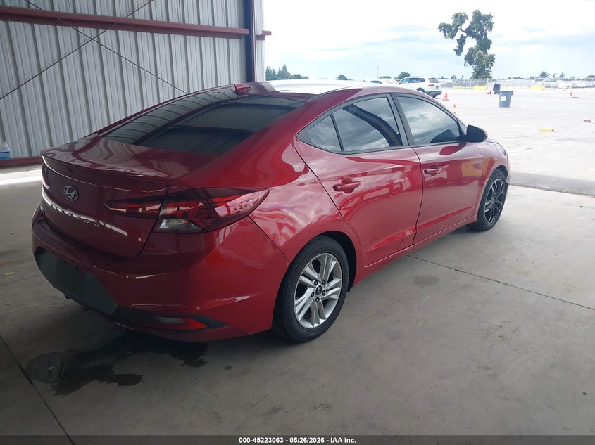 2019 Hyundai Elantra VIN KMHD74LF9KU781466 IAAI salvage auction — NORMAL WEAR, Salvage (California), sold $1,150 on 2026-07-07 (photo 4)