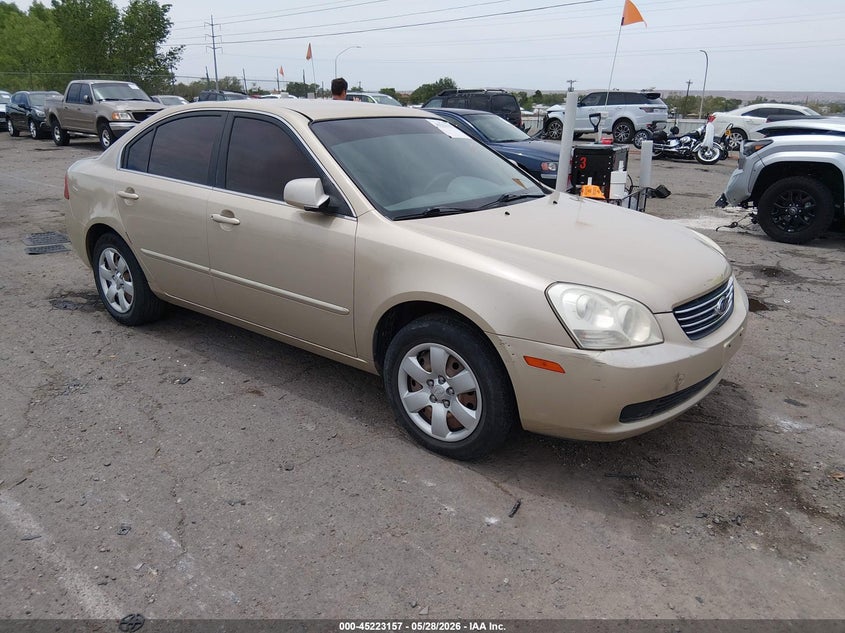 2008 Kia Optima VIN KNAGE123085167709 IAAI salvage auction — RIGHT FRONT, Nrc Lienholder Repossession Paperwork (New Mexico), sold $600 on 2026-07-06 (photo 1)