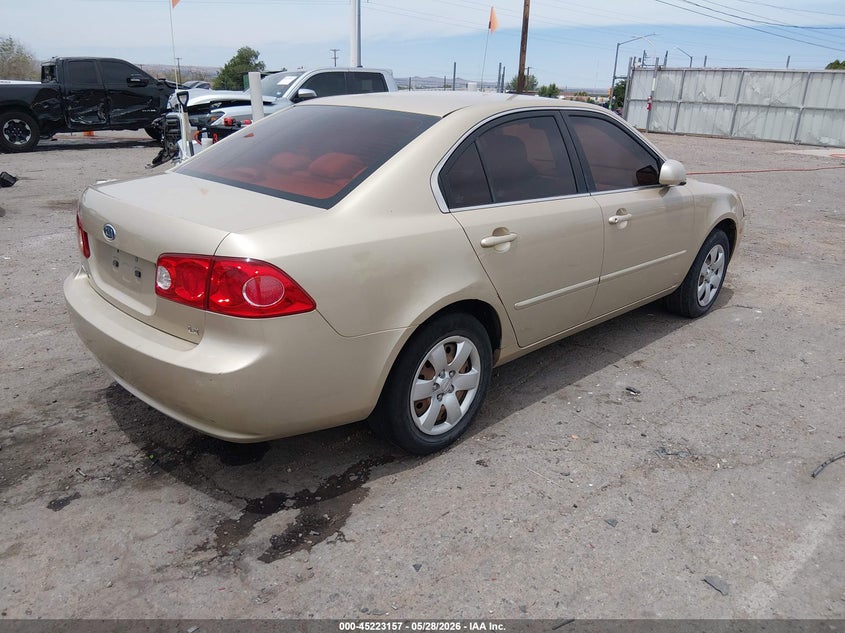 2008 Kia Optima VIN KNAGE123085167709 IAAI salvage auction — RIGHT FRONT, Nrc Lienholder Repossession Paperwork (New Mexico), sold $600 on 2026-07-06 (photo 4)