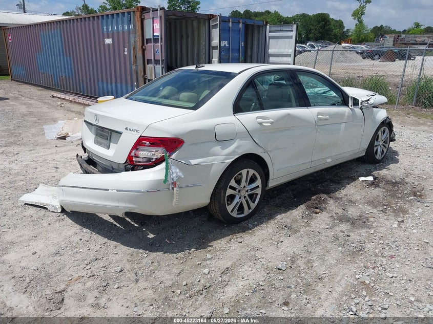 2012 Mercedes-benz VIN WDDGF8BB4CR229281 IAAI salvage auction — ALL OVER, Salvage Title, sold $175 on 2026-07-28 (photo 4)