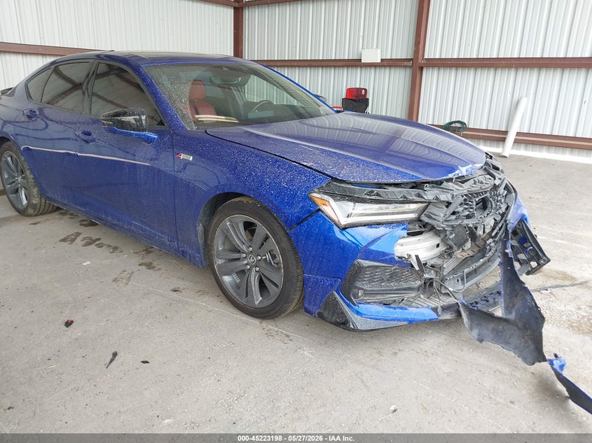 2021 Acura Tlx VIN 19UUB6F5XMA007511 IAAI salvage auction — FRONT END, Salvage Title, sold $7,800 on 2026-07-09 (photo 1)