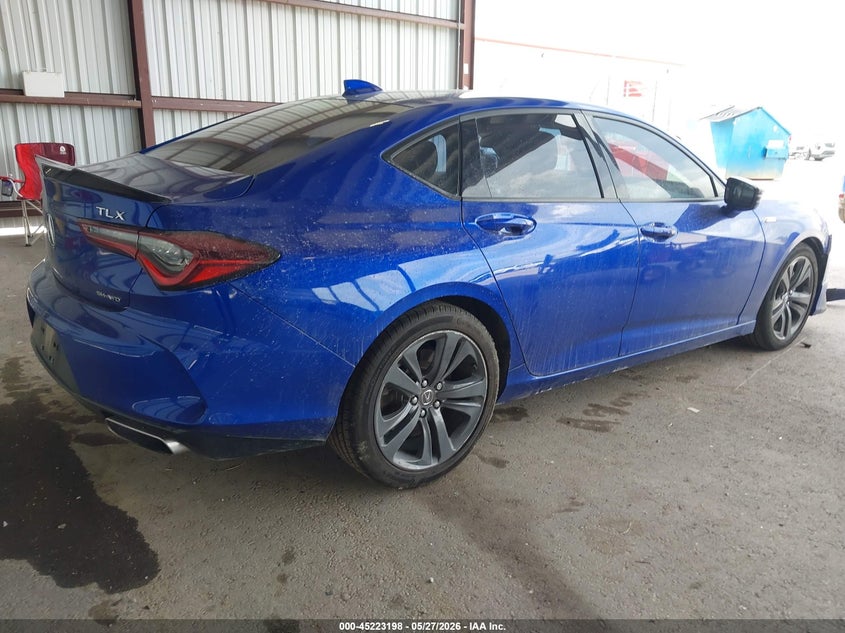 2021 Acura Tlx VIN 19UUB6F5XMA007511 IAAI salvage auction — FRONT END, Salvage Title, sold $7,800 on 2026-07-09 (photo 4)
