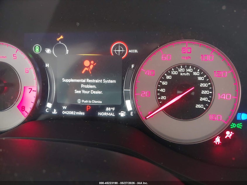 2021 Acura Tlx VIN 19UUB6F5XMA007511 IAAI salvage auction — FRONT END, Salvage Title, sold $7,800 on 2026-07-09 (photo 7)