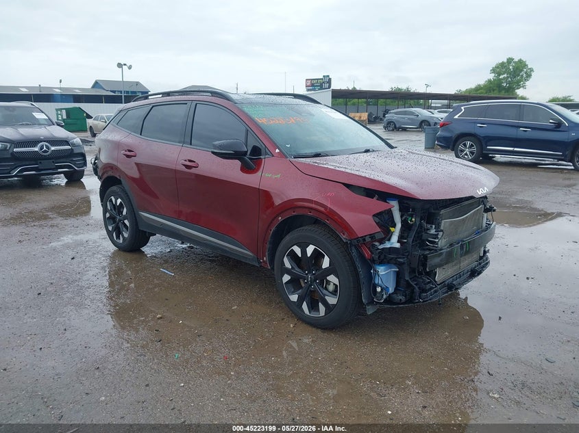 2023 Kia Sportage VIN 5XYK6CAFXPG104690 IAAI salvage auction — FRONT & REAR, Original (Texas), sold $4,900 on 2026-08-02 (photo 1)