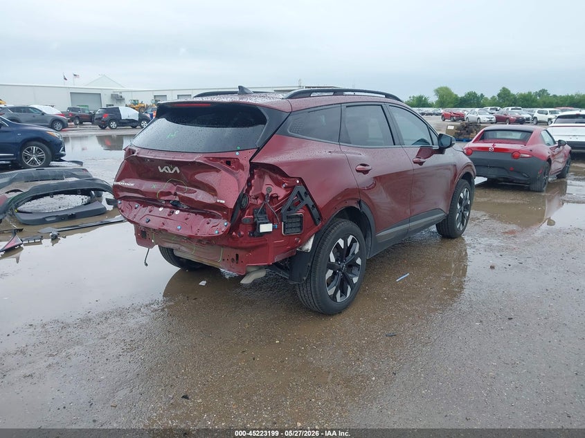 2023 Kia Sportage VIN 5XYK6CAFXPG104690 IAAI salvage auction — FRONT & REAR, Original (Texas), sold $4,900 on 2026-08-02 (photo 4)
