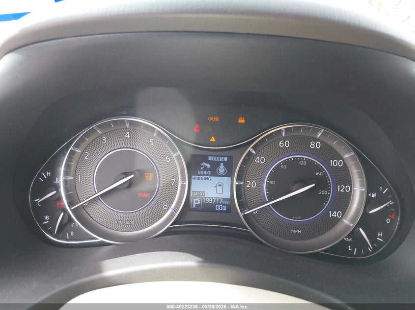 2013 Infiniti Qx56 VIN JN8AZ2NF5D9530053 IAAI salvage auction — EXTERIOR BURN, Salvage Title, sold $850 on 2026-07-28 (photo 7)